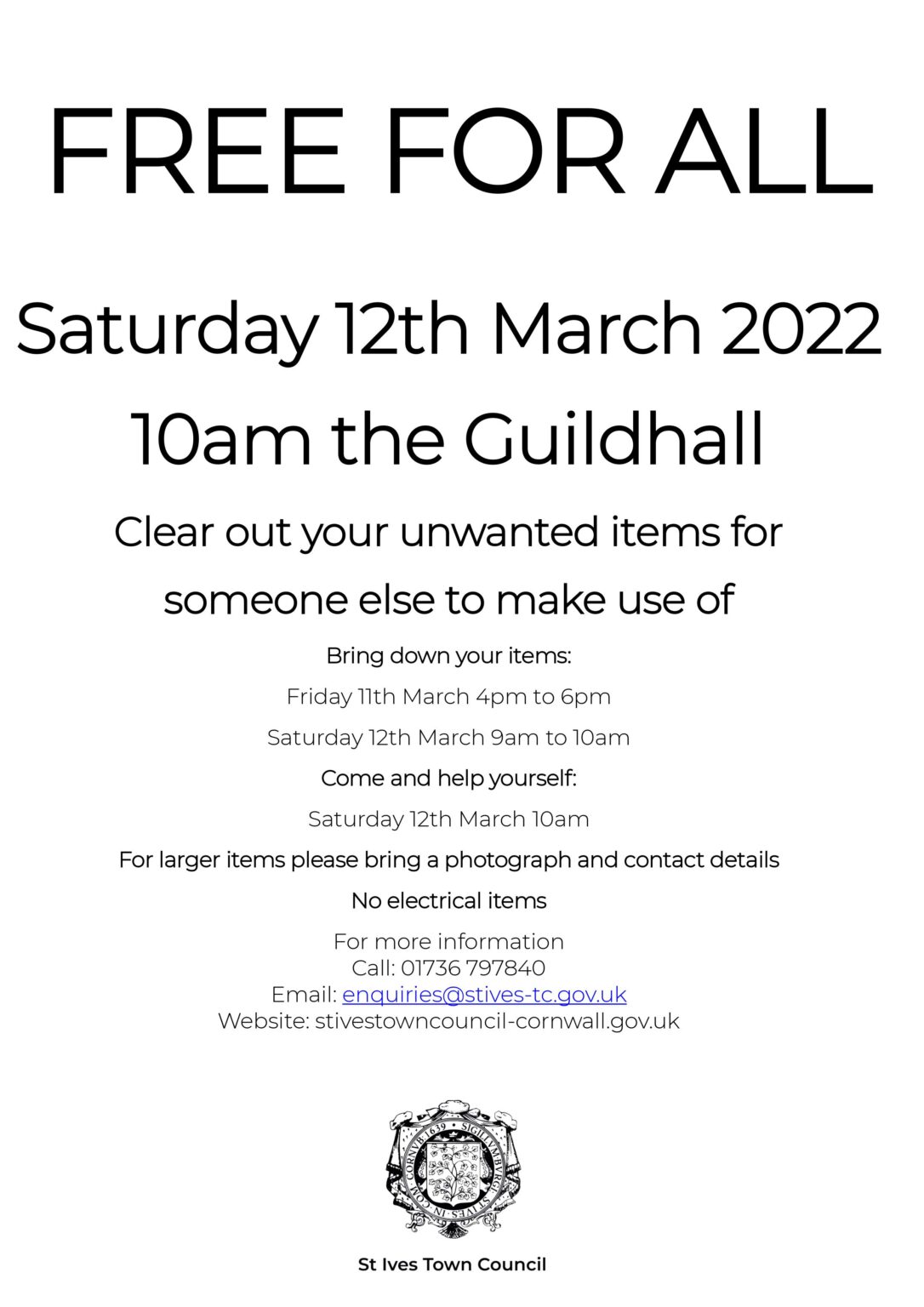 Free for All St Ives Town Council, Cornwall